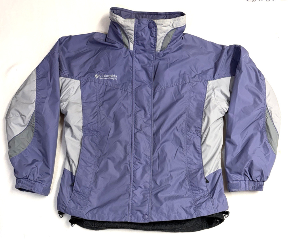 Columbia Calais Peak Interchange 3-in-1 Women’s L Jacket Vintage Purple Gray